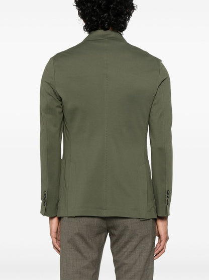 Cotton double-breasted jacket