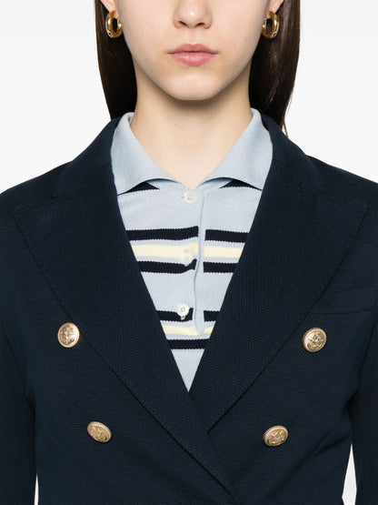 Cotton double-breasted jacket