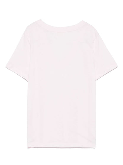 Cotton v-necked t-shirt