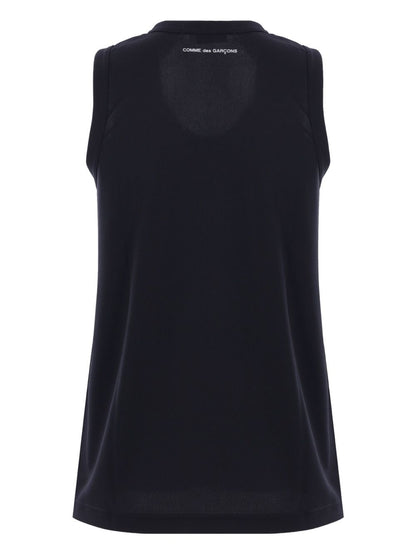 Logo jersey tank top