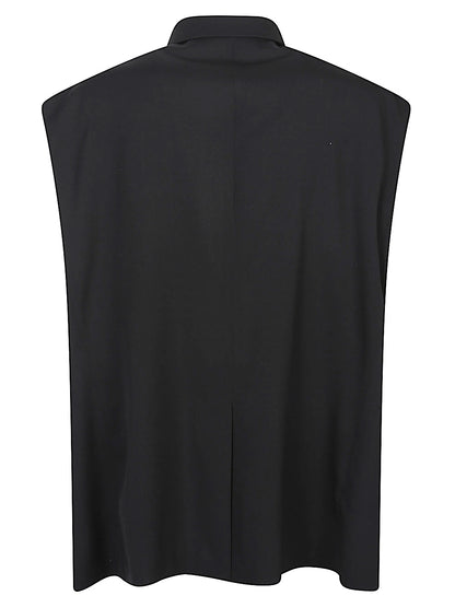 Wool sleeveless jacket