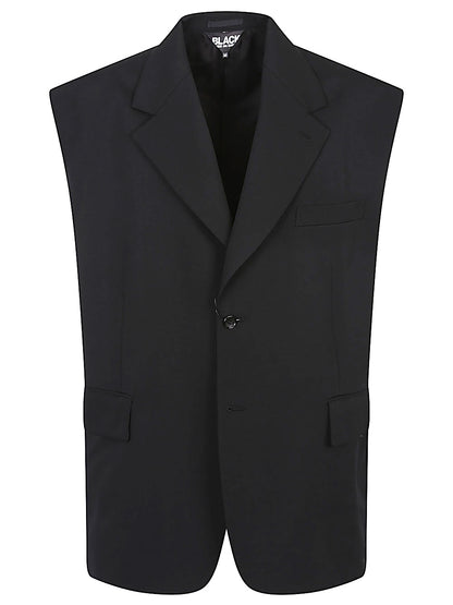 Wool sleeveless jacket