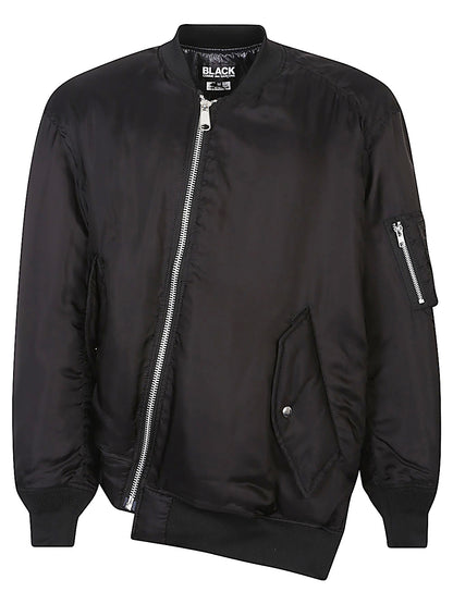 Asymmetric bomber jacket