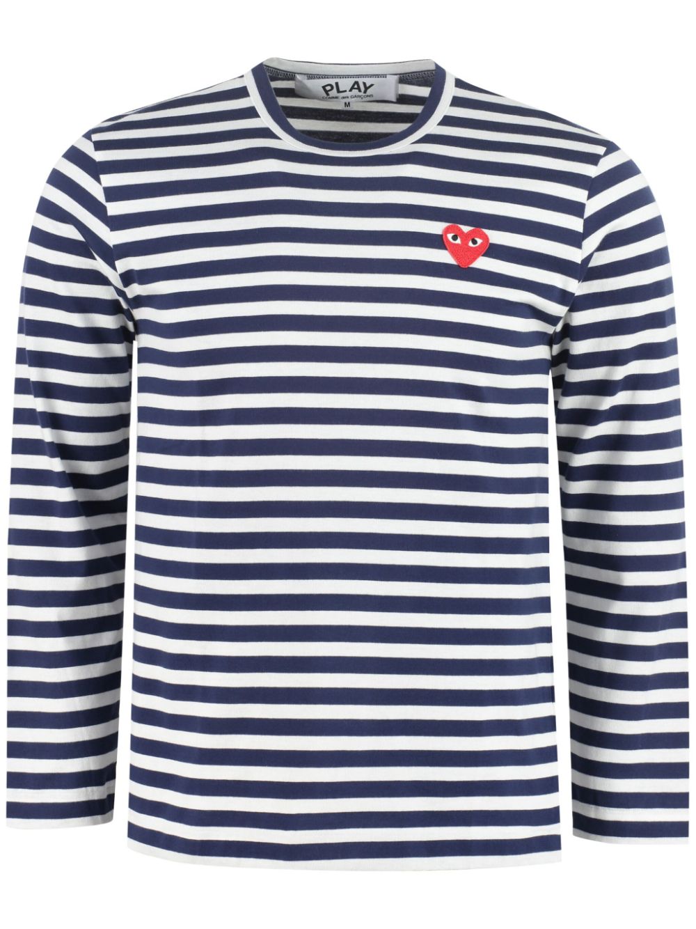 Red heart striped t-shirt