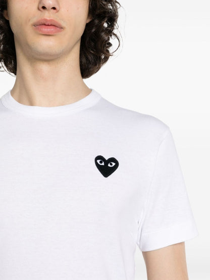 Black heart cotton t-shirt