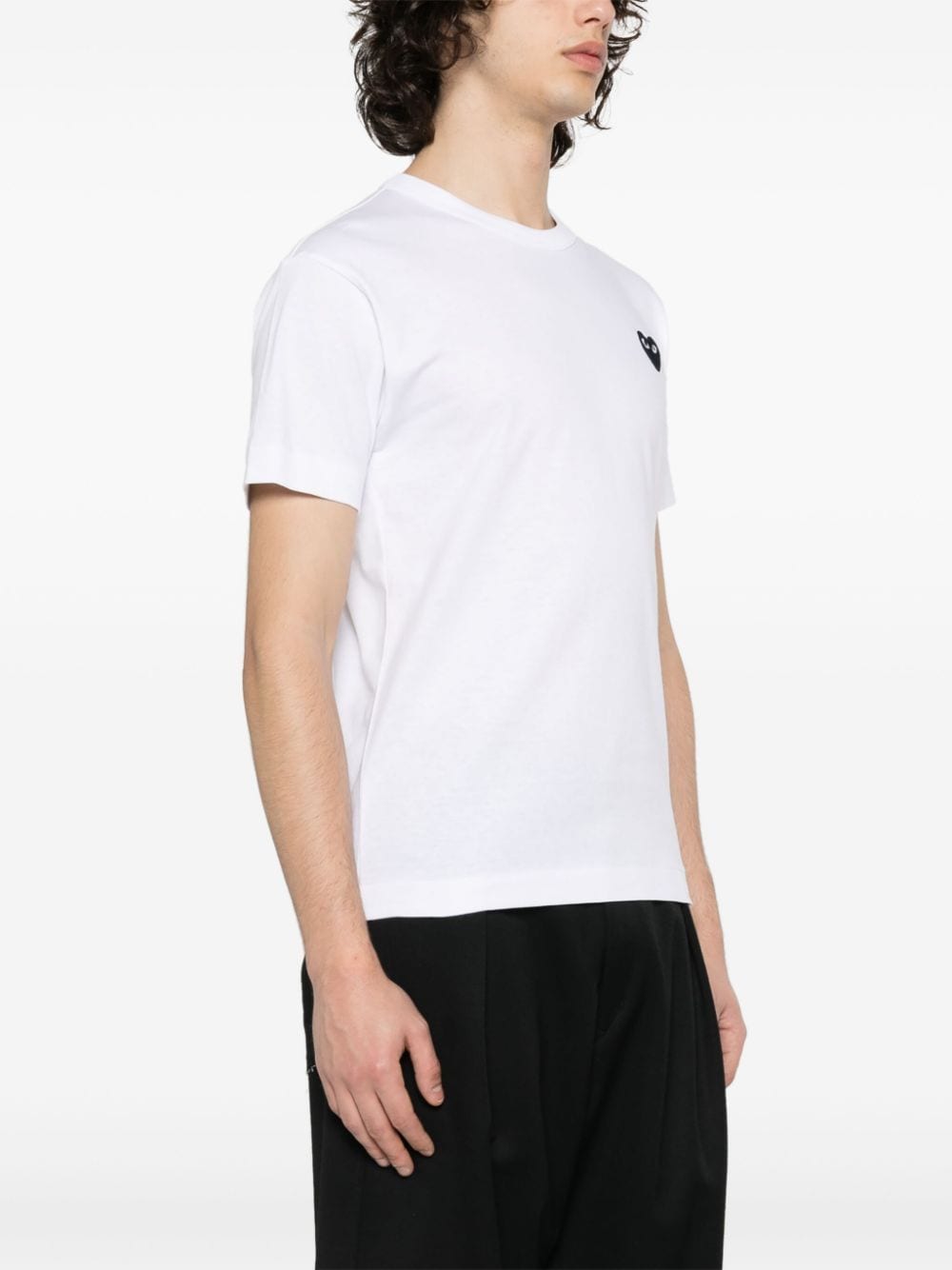 Black heart cotton t-shirt