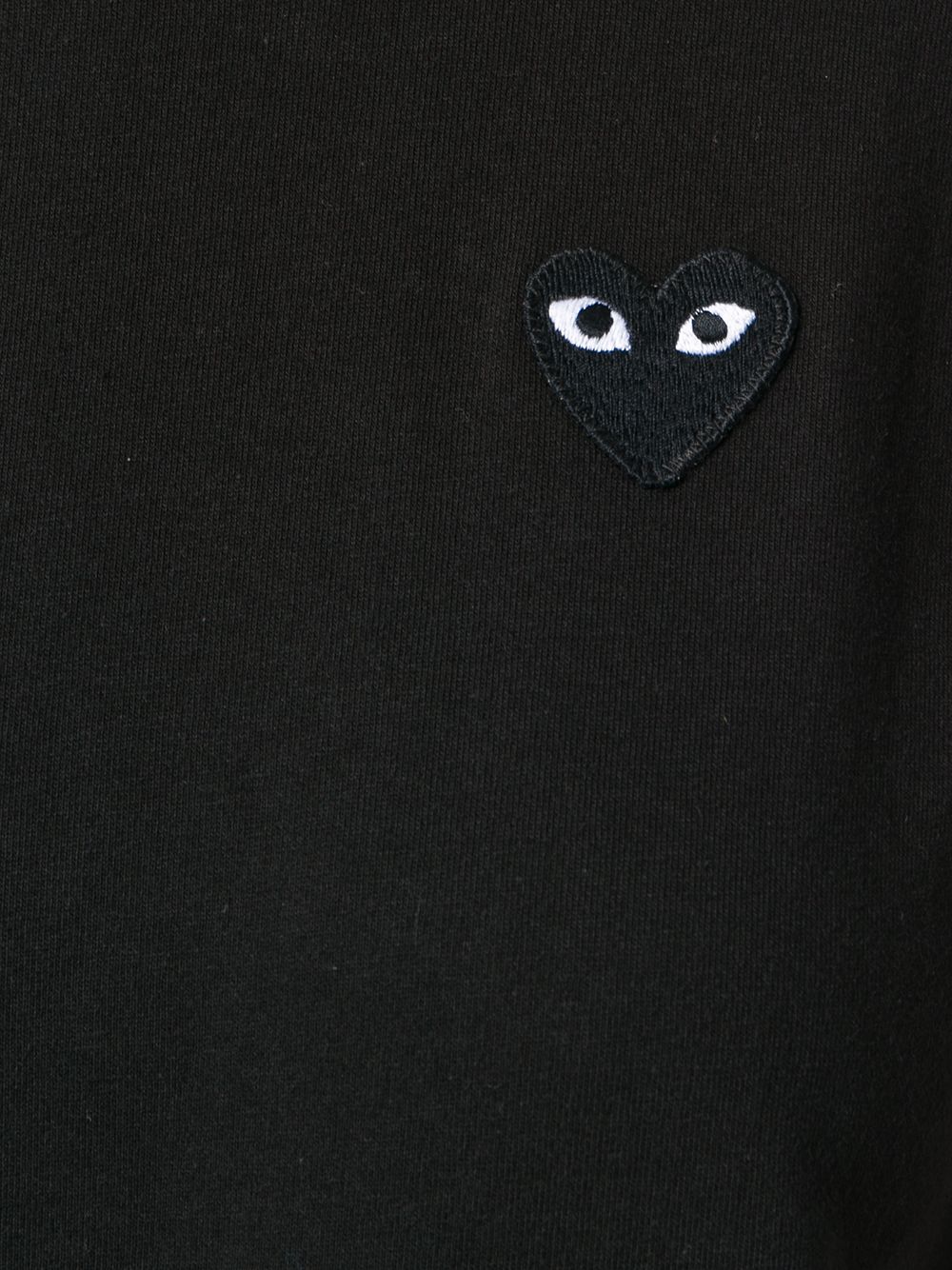 Black heart cotton t-shirt