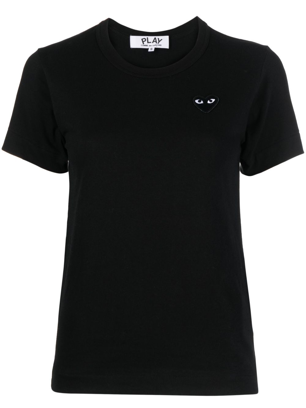 Black heart cotton t-shirt