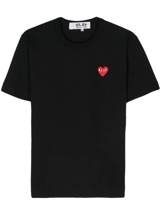 Red heart cotton t-shirt