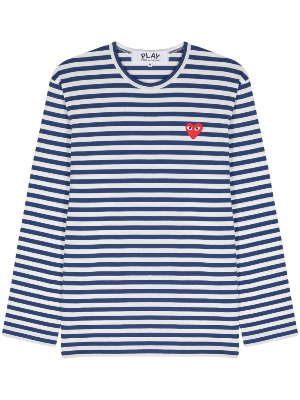 Red heart striped t-shirt