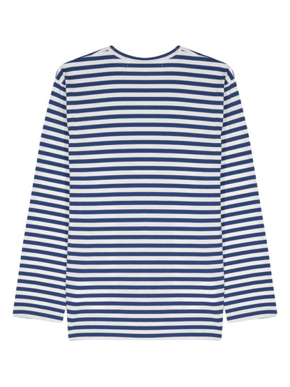 Red heart striped t-shirt