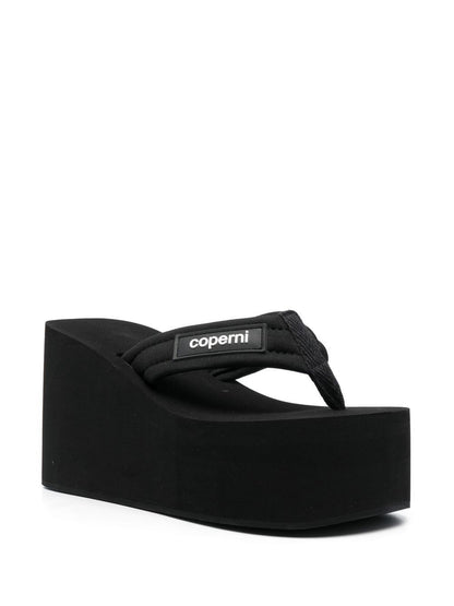 Wedge thong sandals