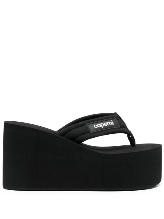 Wedge thong sandals
