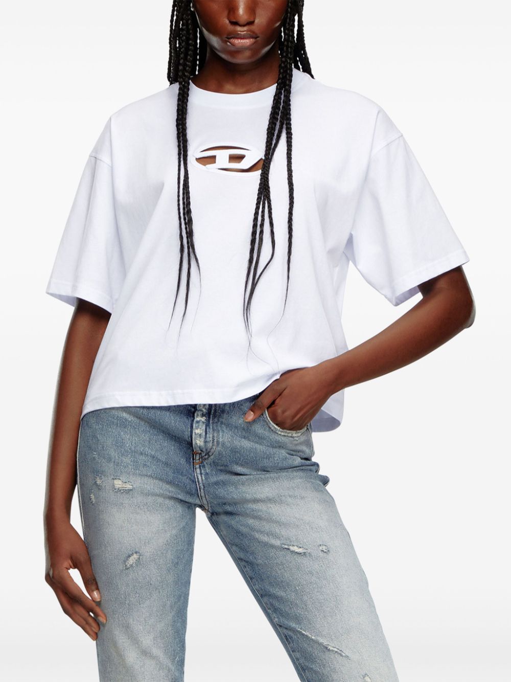 T-buxt cropped cotton t-shirt