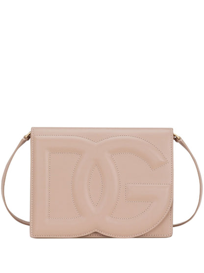 Dg logo leather crossbody bag
