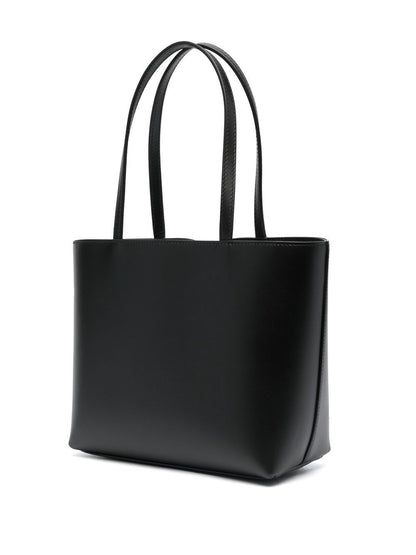 Dg logo small leather tote bag