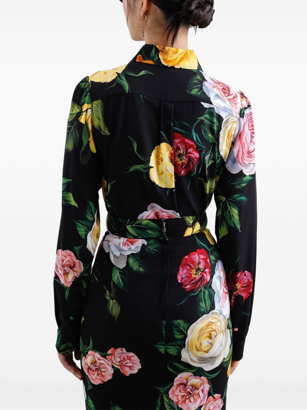 Printed silk shirt