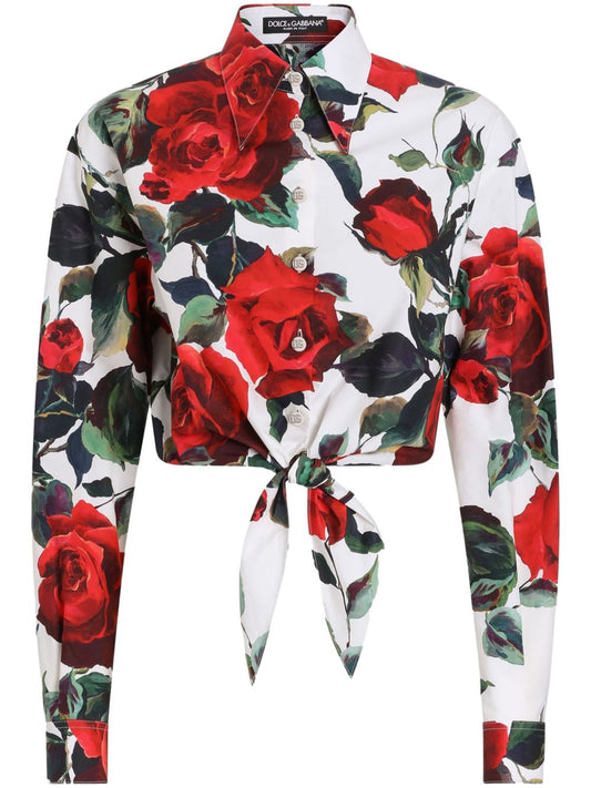 Printed cotton shirt