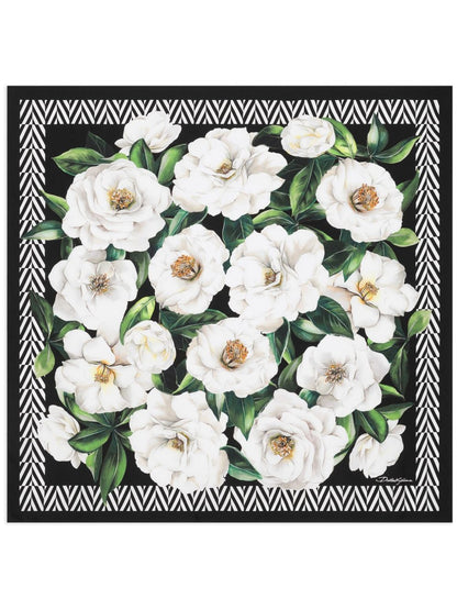 Printed silk foulard