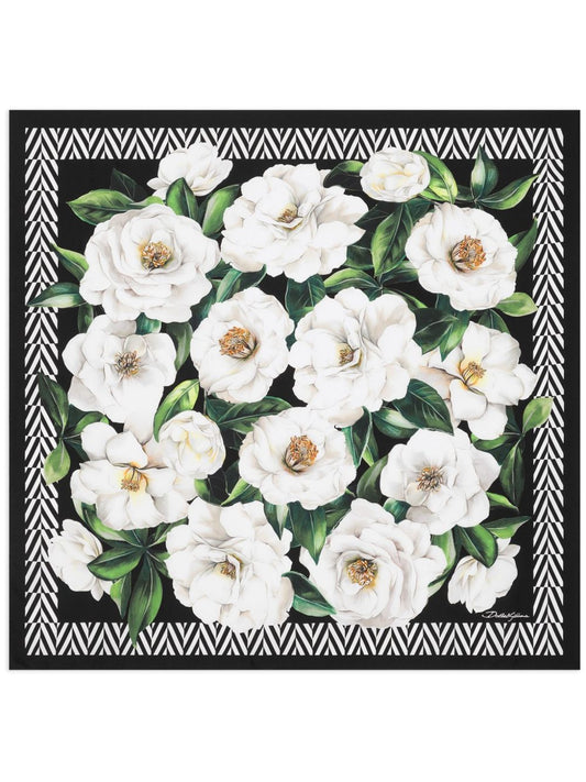 Printed silk foulard
