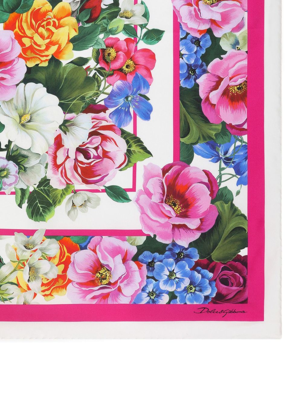 Printed silk foulard