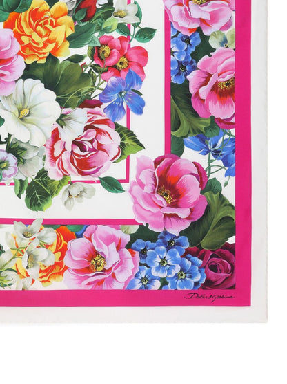 Printed silk foulard
