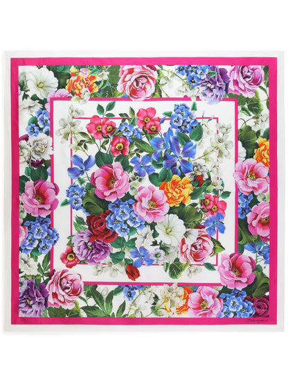 Printed silk foulard