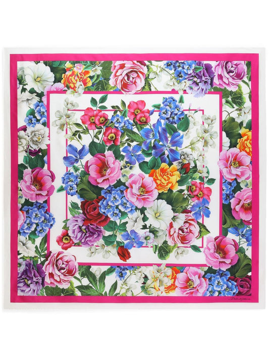 Printed silk foulard