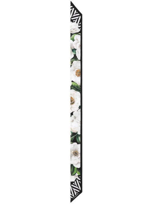 Printed silk foulard