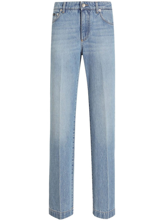 Denim cotton jeans