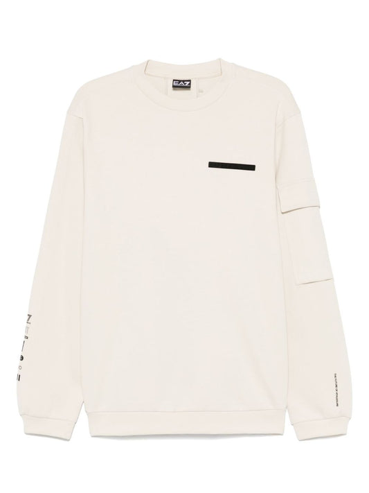 Logo cotton crewneck sweatshirt