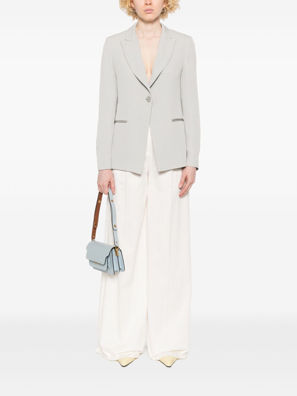 Single-breasted blazer jacket
