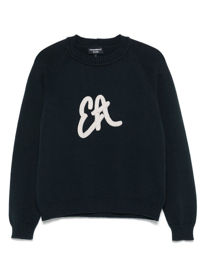 Logo cotton blend sweatshirt