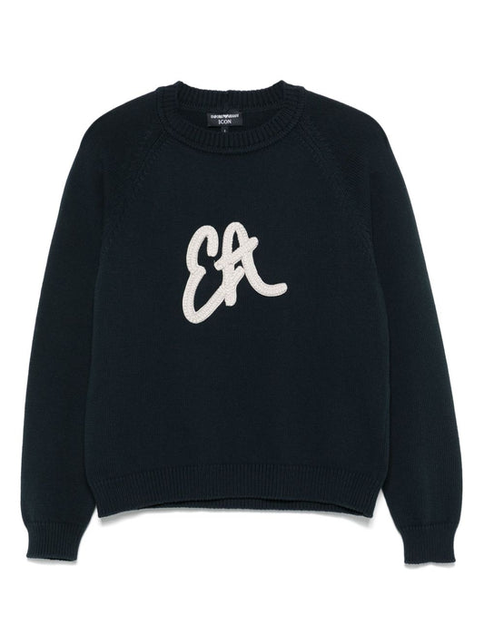 Logo cotton blend sweatshirt