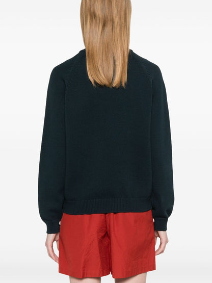 Logo cotton blend sweatshirt