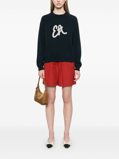 Logo cotton blend sweatshirt
