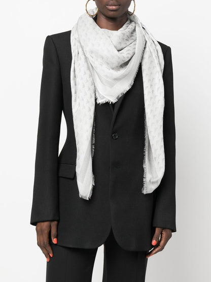 Wool blend foulard