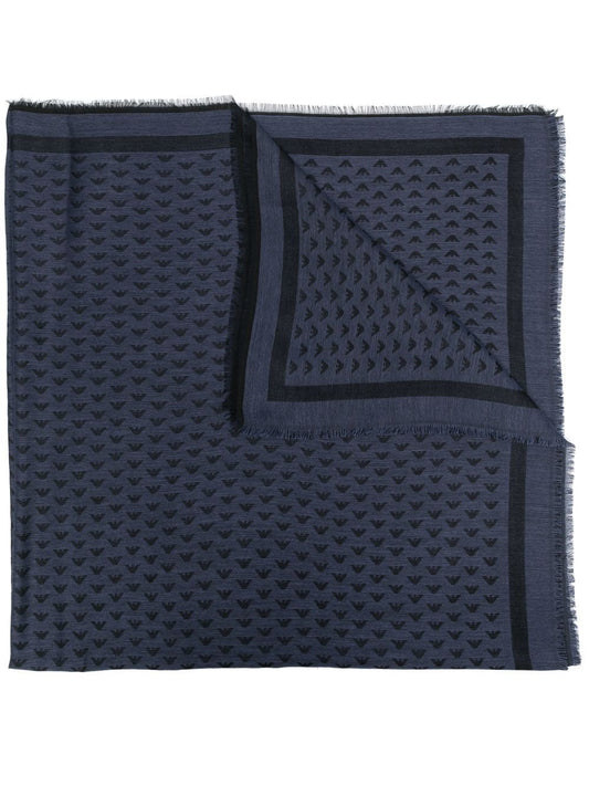 Wool blend foulard