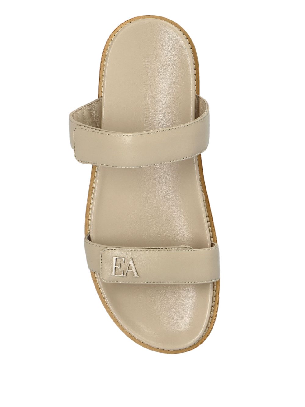 Leather flat sandals