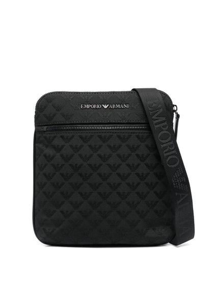 Allover logo crossbody bag