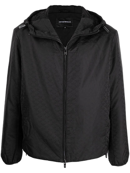 Allover logo blouson jacket