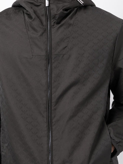 Allover logo blouson jacket