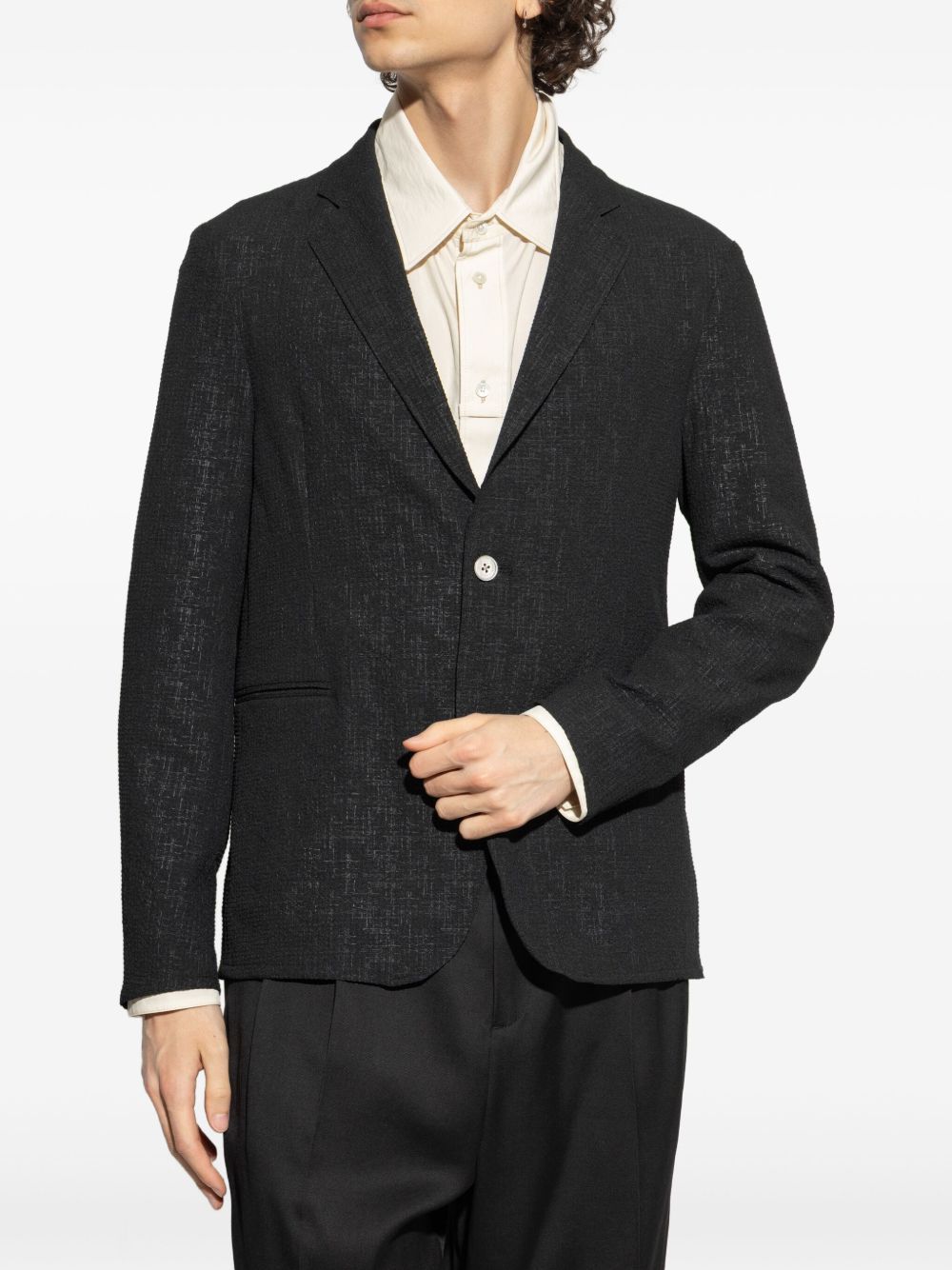 Single-breasted blazer jacket