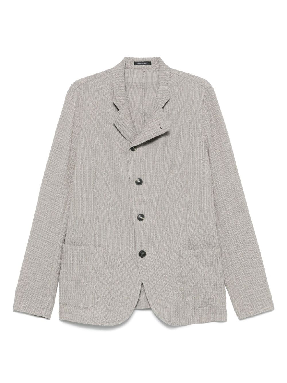 Wool single-breasted blazer jacket