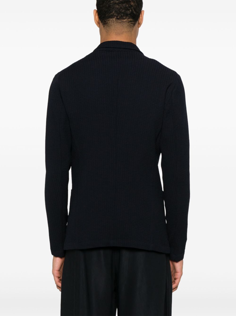 Wool single-breasted blazer jacket