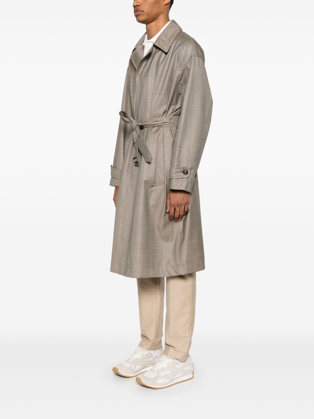 Wool belted coat