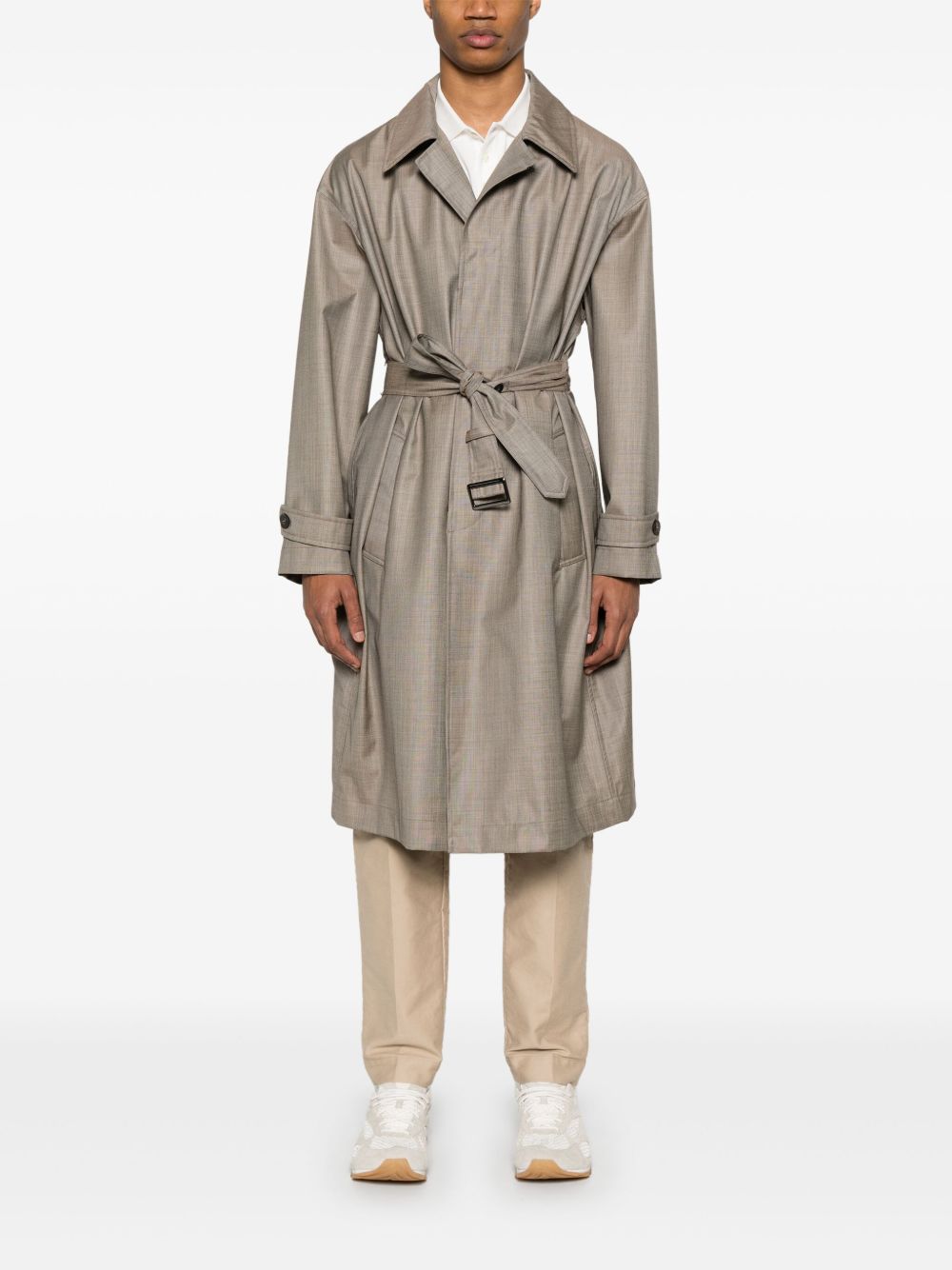 Wool belted coat