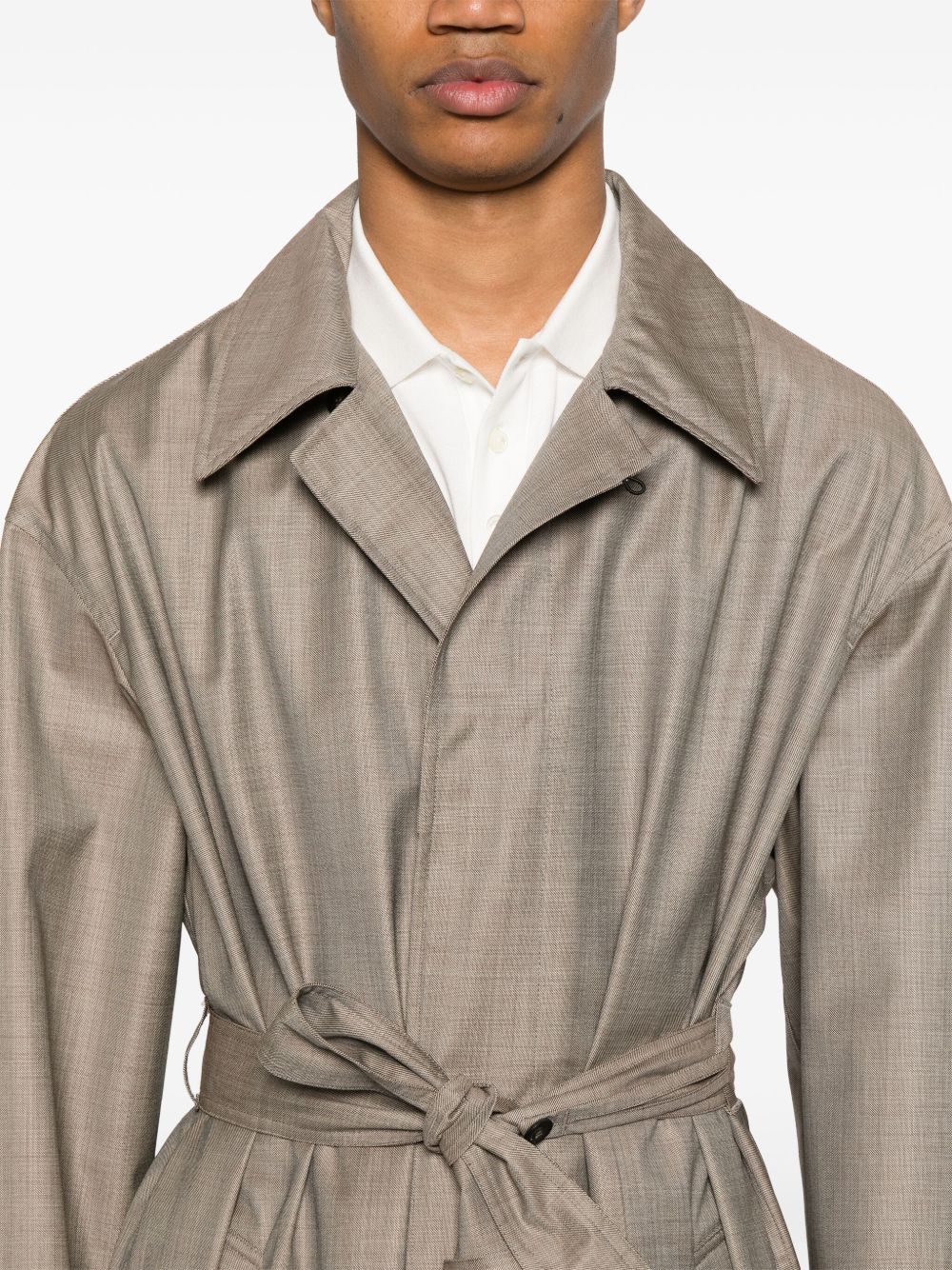 Wool belted coat