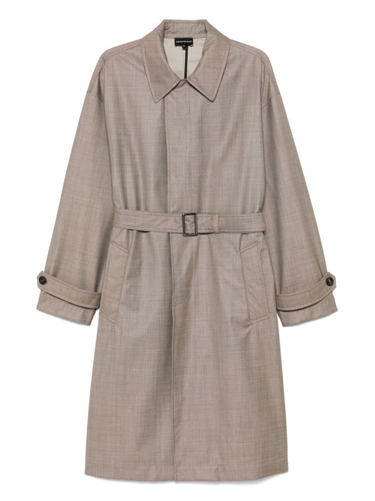 Wool belted coat