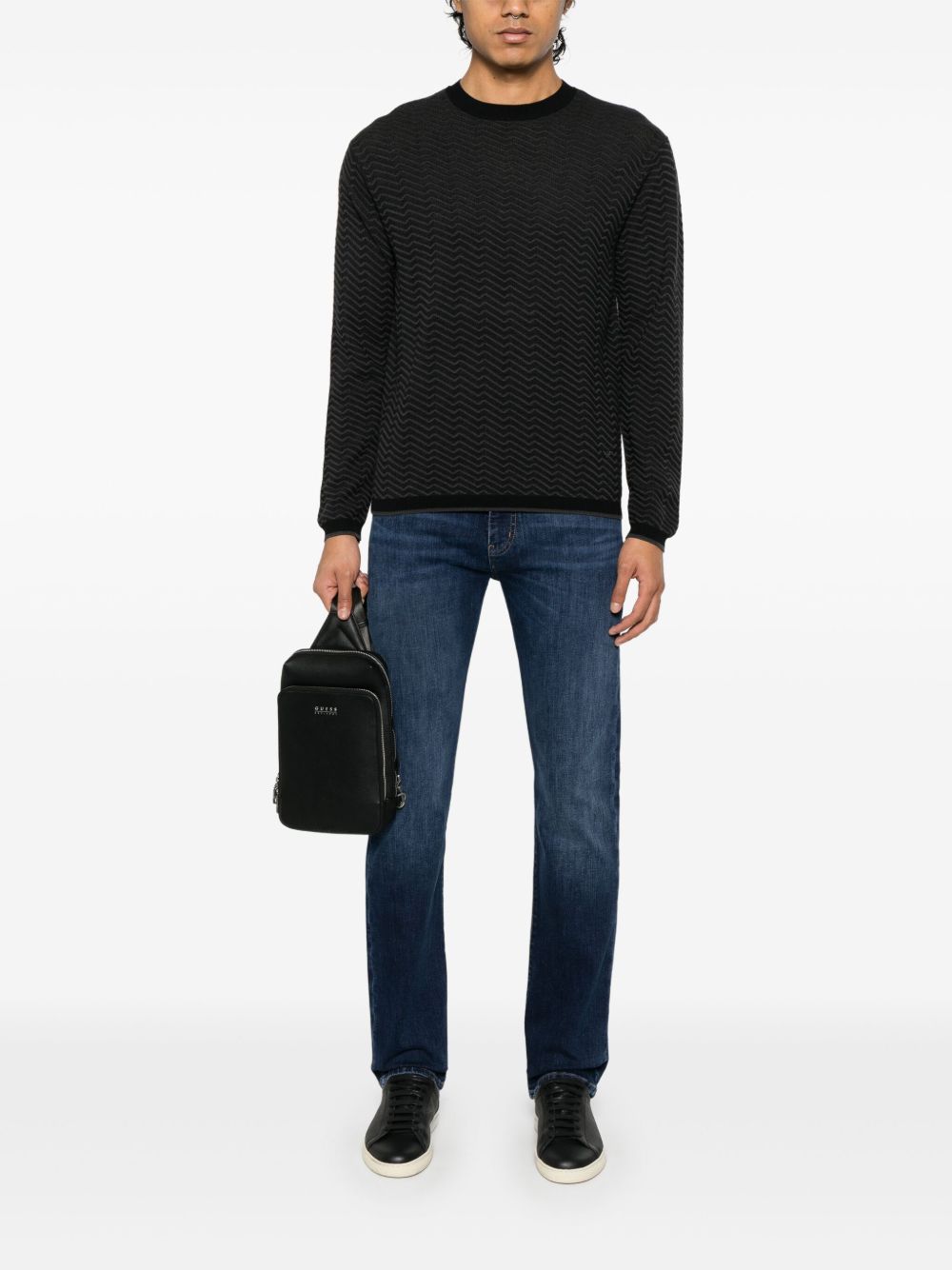 Wool blend crewneck sweater
